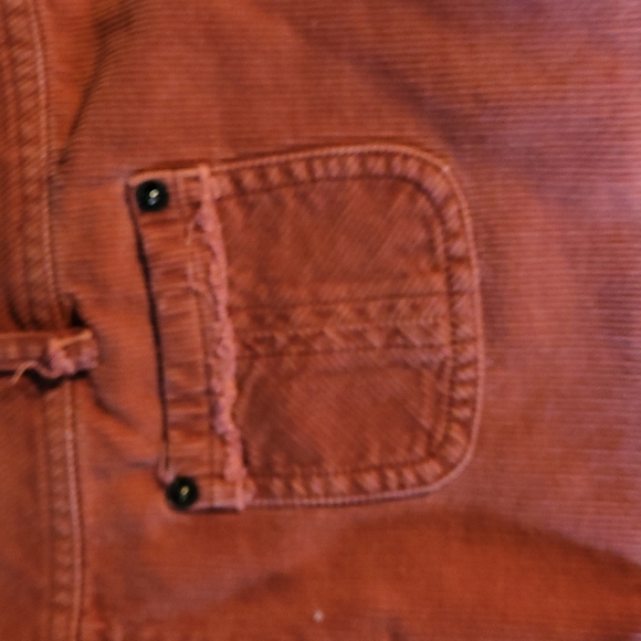 Rusty Brown Cordoroy Mini Skirt M - Picture 2 of 8